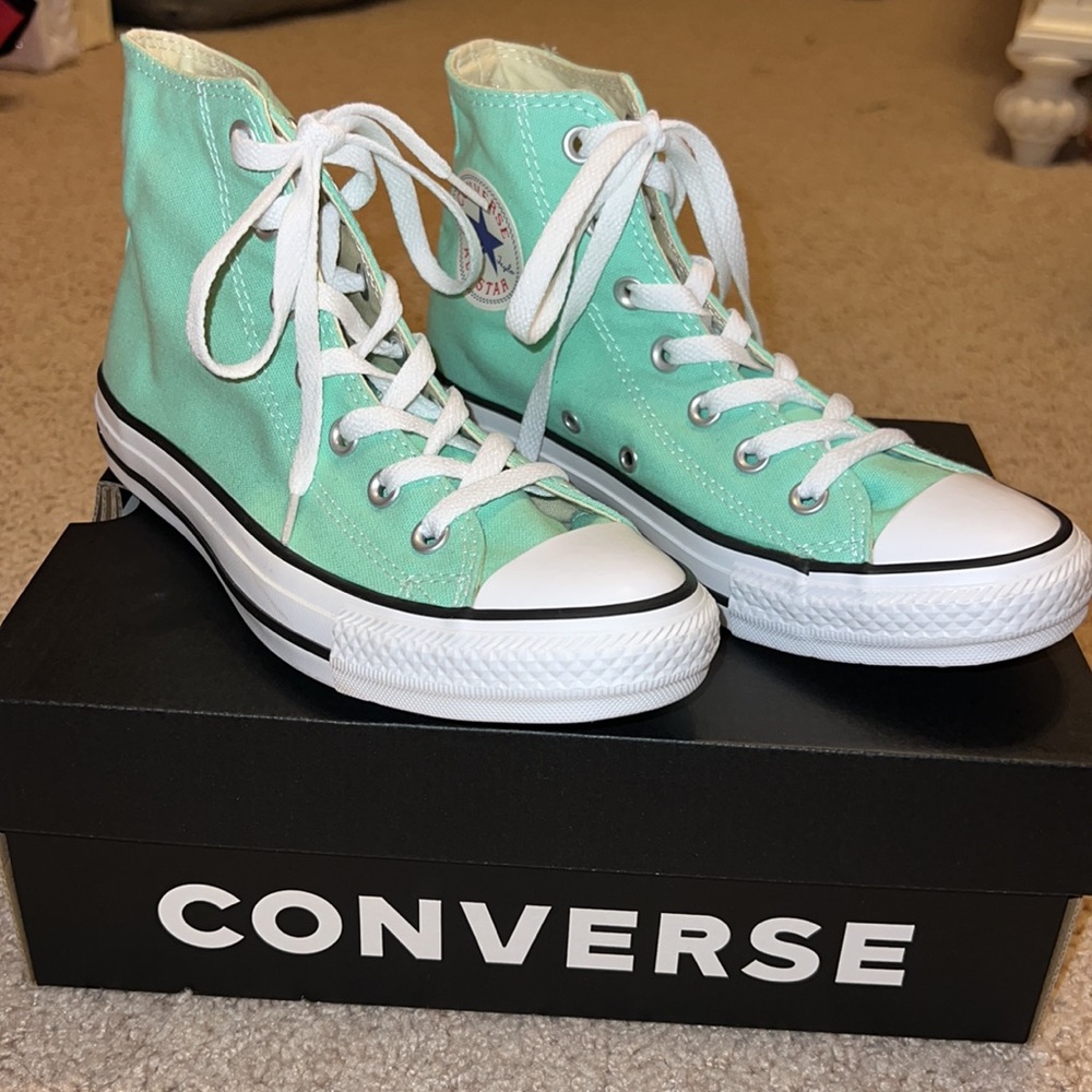 ⭐️Converse All Star High Tops - Seasonal Color Cyber Teal